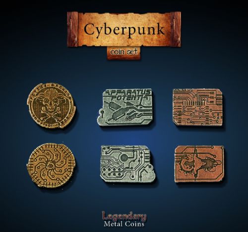 Cyberpunk Coin Set Legendary Metal Coins